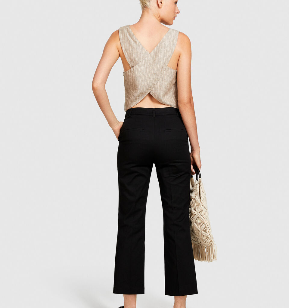 High-waisted trousers - women's high-waisted trousers - Black | Sisley image number 3